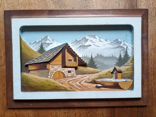 Paysage montagne tableau - montagne.,