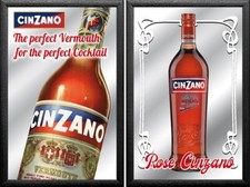Set: 2 Spiegelbilder Cinzano