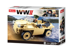 Sluban 2° Guerre Mondiale: Voiture amphibie Allemande - M38-B0690 - Schwimmwagen