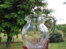 ancien pot à eau ou broc en cristal ST Louis model Poincaré