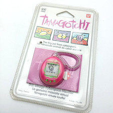 Original Tamagotchi RARE Bandai 1996-1997 blister scellée G1 - Rose