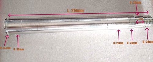 Colonne fourche 274mm bud - de,