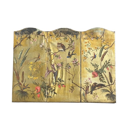Paravent ancien peint la - paravent,