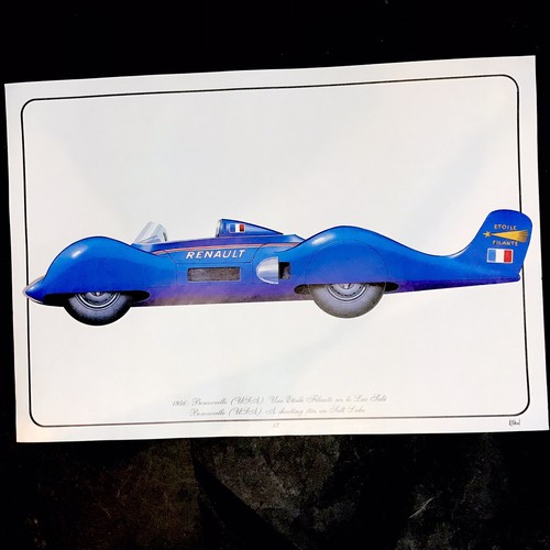 Lithographie renault - lithographie,