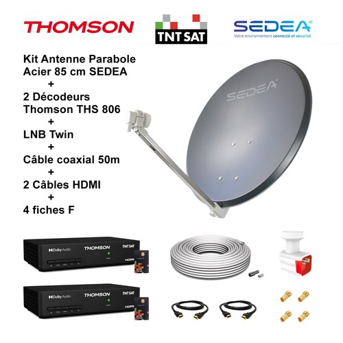 Kit parabole 85cm - lnb, +