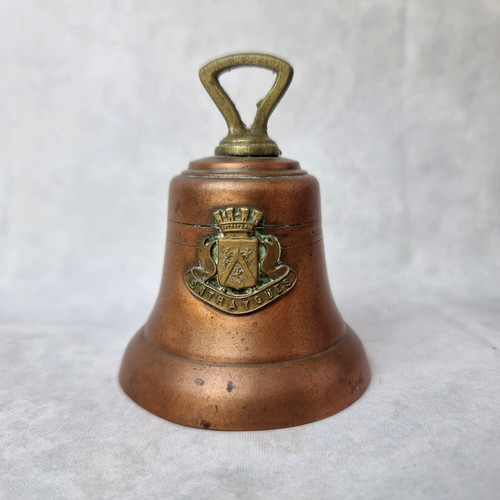 Cloche métal cuivré avec - métal,