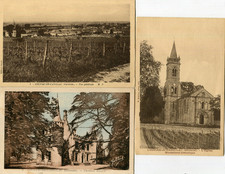 LOUPIAC de Cadillac LOT de 3 cartes dont vigne