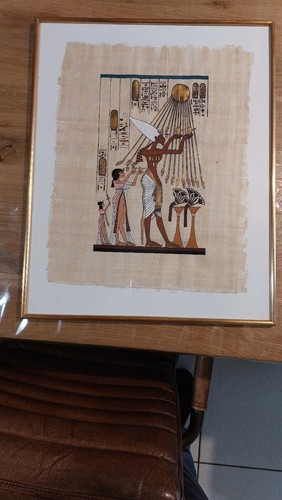 Papyrus égyptien akhenaton - , et