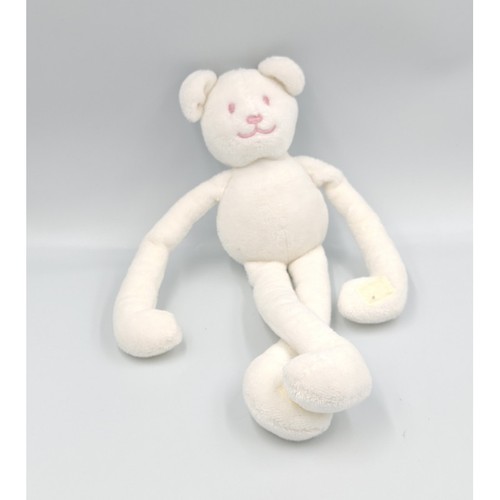 Doudou ours blanc jacadi - ours,