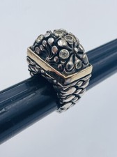 Bague Fleur Peridot Vintage En