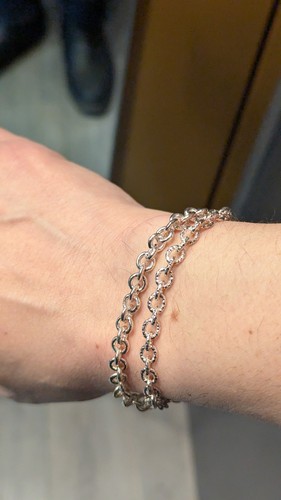 Bracelet chaine double - , en