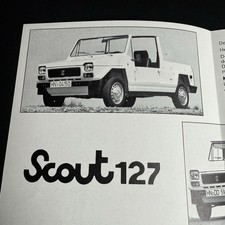 FIBERFAB SCOUT 127 / 4p folder brochure / DE German / FIAT FISSORE