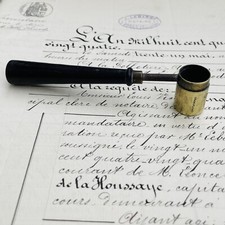 Doseur à poudre pour balles en bois noirci et laiton grammage plomb 35-45