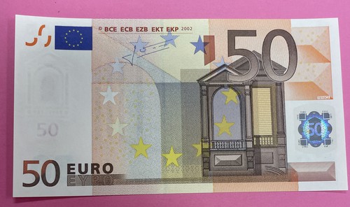 Billet euros 2002 belgique - 50,