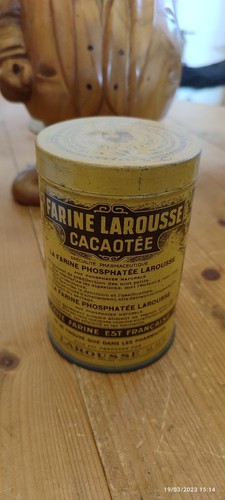 Boite metal vintage farine - boite,