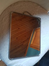 Miroir de Barbier Ancien Vintage Déco Loft Chrome COIFFEUR 