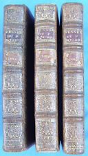 Pensées du père Bourdalou 3Volumes Complet 1736