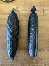 (n5) Ancien poids cocotte de Coucou Pendule Horloge poids 765 Et 985 Grammes