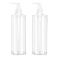  TOPBATHY 2 pièces 500 ml bouteille vide transparente bouteille de stockage