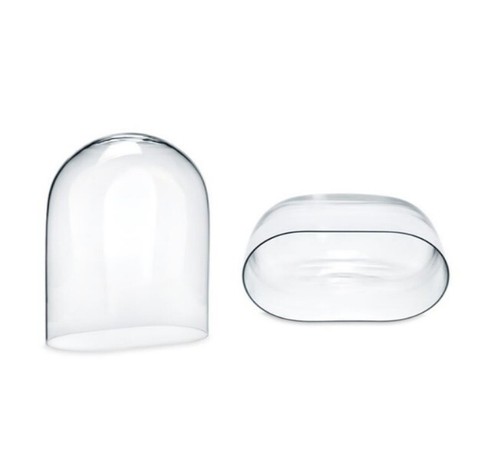 Cloche verre ovale long 37 - cloche,