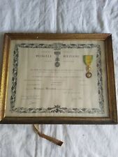 Diplôme médaille militaire