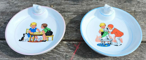 Vintage assiettes à - 2,