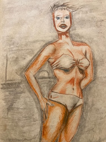 Drawing dessin ancien crayon - drawing,