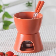 Ensemble de fondue en céramique pour fondoir à chocolat 300 ml, pot à fondre