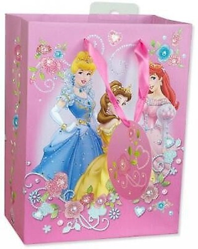 Sac cadeau princesse 18x23cm - cadeau,