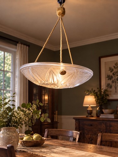Vasque lustre art déco - art,