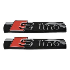 2 Badges S-Line 3D Noir