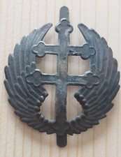 insigne de casque adrian FAFL . France libre . Aviation Free French helmet plate