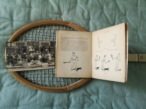 Ancienne raquette tennis - ancienne, +i