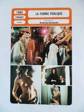 CARTE FICHE CINEMA 1984 LA FEMME PUBLIQUE Francis Huster Valérie Kapriski Lamber