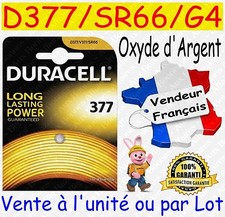 Piles boutons D377 SR66W G4