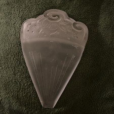 PLAQUE VERRE APPLIQUE ART DECO