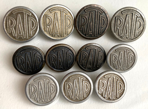 Lot boutons ratp - boutons, anciens