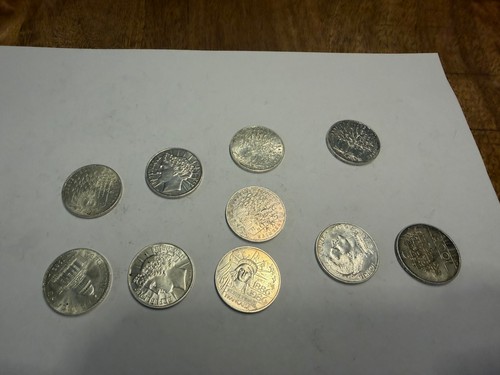 Lot piéces 100 - franc, en