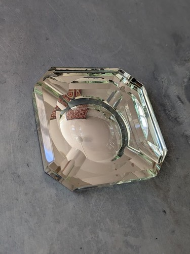 Cendrier miroir verre