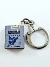 PORTE-CLES - CIGARETTES - GAULOISES Caporal - PETIT Paquet MINIATURE Années 60