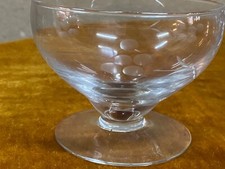 ANCIEN LOT 6 COUPE SANS PIED A CHAMPAGNE VERRE DE CRISTAL GRAVE PAS BACCARAT 