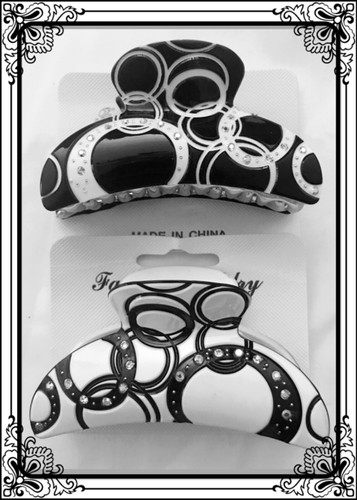 Pince cheveux diamant noir - À,
