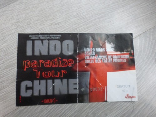 Indochine ticket concert - indochine,