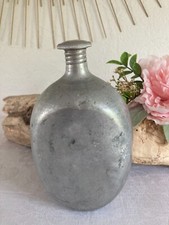 525⚜️ Ancienne Gourde Militaire 1ère Guerre 1 Litre en Aluminium Vintage H 19 Cm