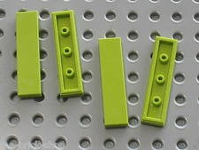 4 x LEGO tile lime 1 x 4 ref