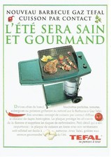 PUBLICITE ADVERTISING 126  1996   le barbecue Gaz Tefal