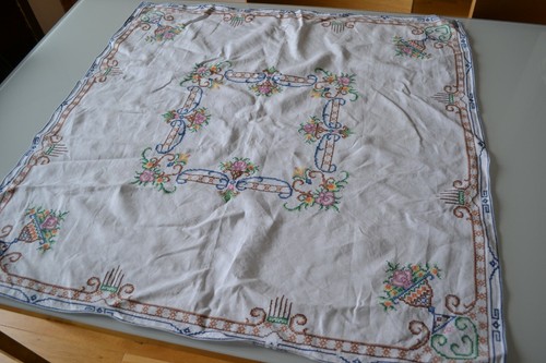 Ancienne nappe centre table - ancienne, de