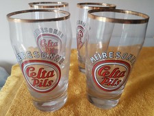 Lot 4 verres bière CELTA PILS