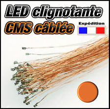 C138O# LED CMS 0805 clignotante orange - pré cablé fil émaillé  SMD orange