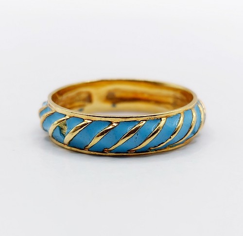Bague jonc vintage 18k - vintage,
